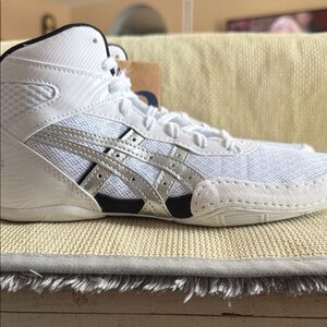 Asics matflex 7 gs Kids wrestling Sneakers - White and Black